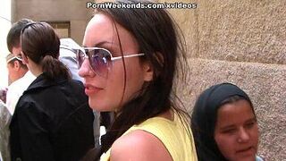 Hot girlfriend in extreme hotel room sex porn video